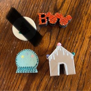 The Fawn Doe seasonal Disney straw charms & Gingerbread house mug topper